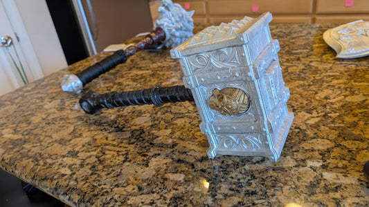 Medieval Skull Hammer Costume Weapon